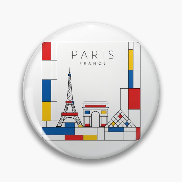 Item preview, Paris Mondrian style poster designed and sold by CMYKStudio.