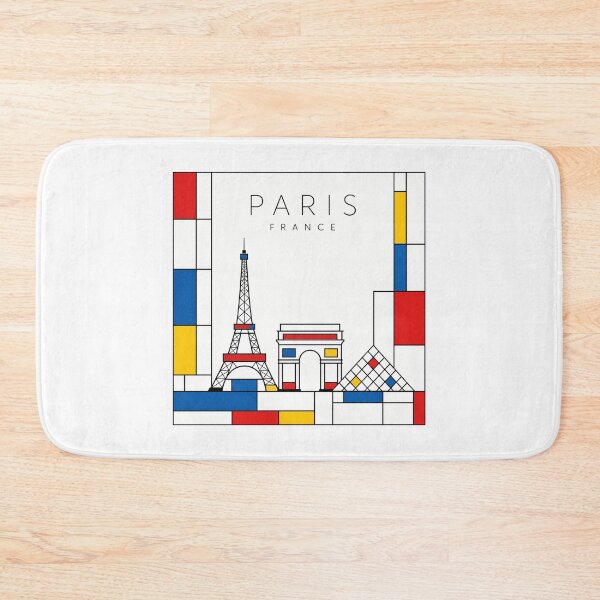Item preview, Paris Mondrian style poster designed and sold by CMYKStudio.
