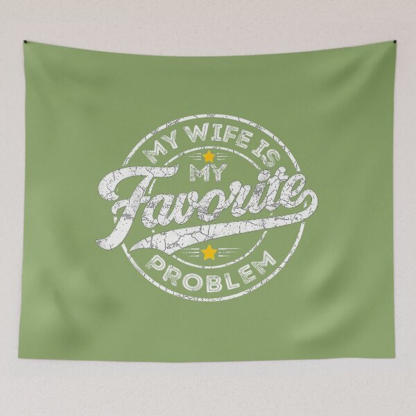 Item preview, Funny My Wife is My Favorite Problem American Flag  designed and sold by ArleneRowe.