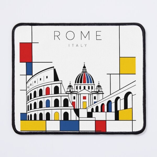 Item preview, Rome Mondrian style poster designed and sold by CMYKStudio.