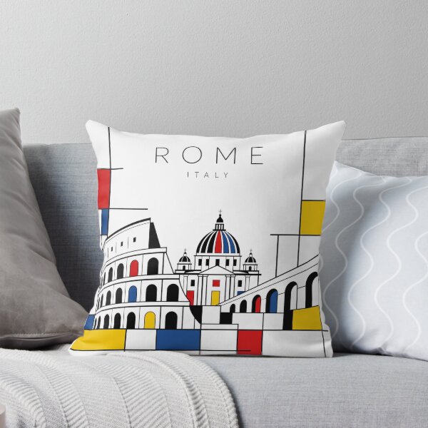 Item preview, Rome Mondrian style poster designed and sold by CMYKStudio.