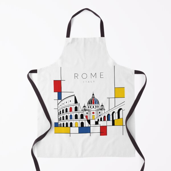Item preview, Rome Mondrian style poster designed and sold by CMYKStudio.