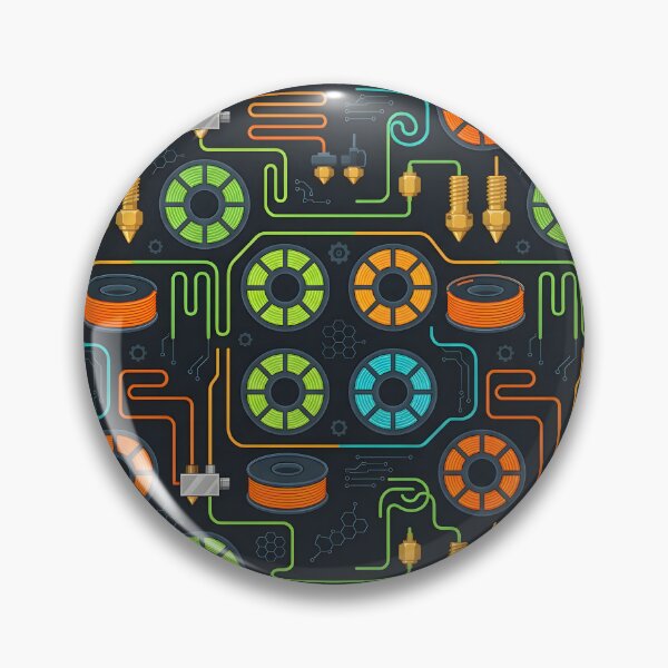 Item preview, 3D Printer Filament Spool Seamless Pattern Desk Mat designed and sold by ThirdShiftLab.