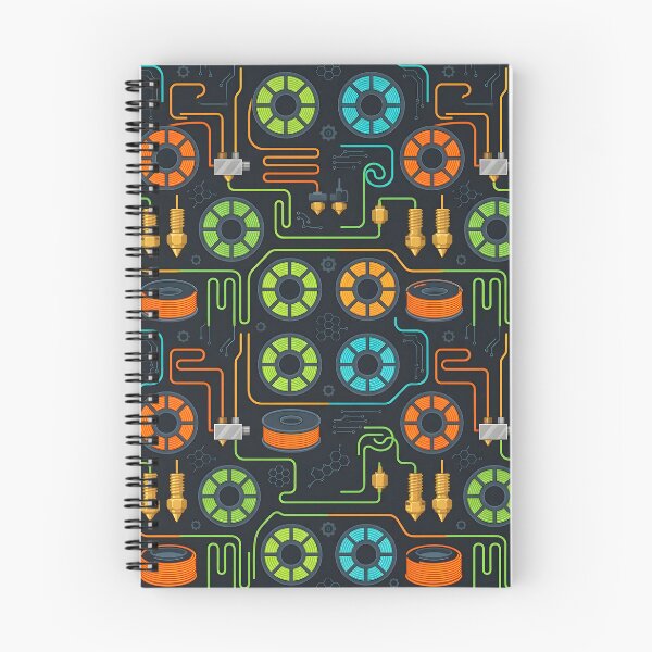 Item preview, 3D Printer Filament Spool Seamless Pattern Desk Mat designed and sold by ThirdShiftLab.
