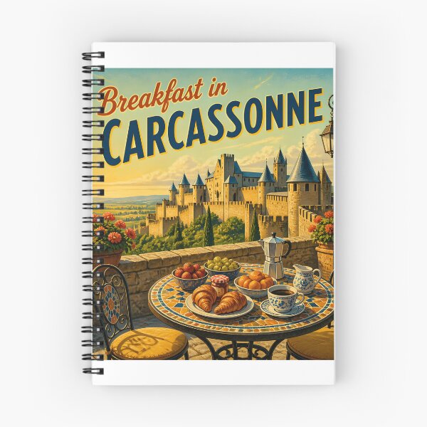 Item preview, Carcassonne, France: scenic-Style Painterly Travel Poster designed and sold by LSVart.