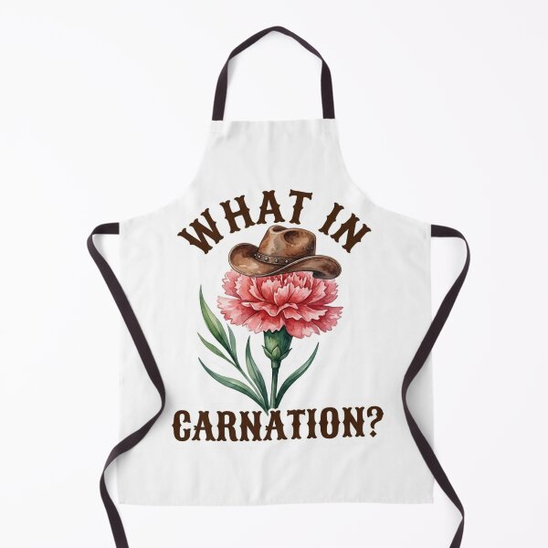 Item preview, What In Carnation Funny Cowboy Flower Pun Western Watercolor Illustration designed and sold by raedattia.