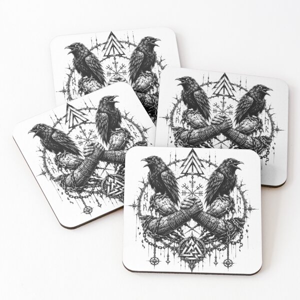 Item preview, Oath of Brotherhood – Slavic Hunter Ravens & Valknut designed and sold by Bizon2910.