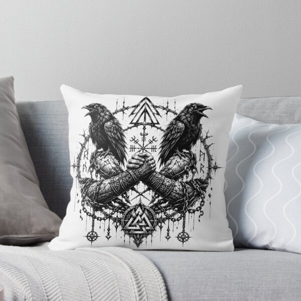 Item preview, Oath of Brotherhood – Slavic Hunter Ravens & Valknut designed and sold by Bizon2910.