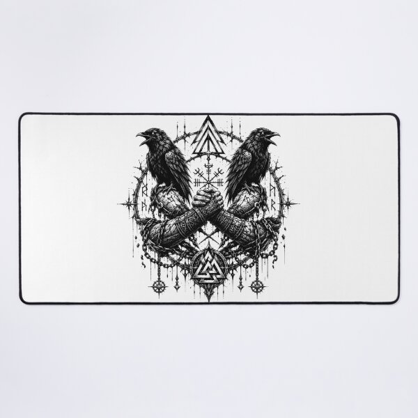 Item preview, Oath of Brotherhood – Slavic Hunter Ravens & Valknut designed and sold by Bizon2910.
