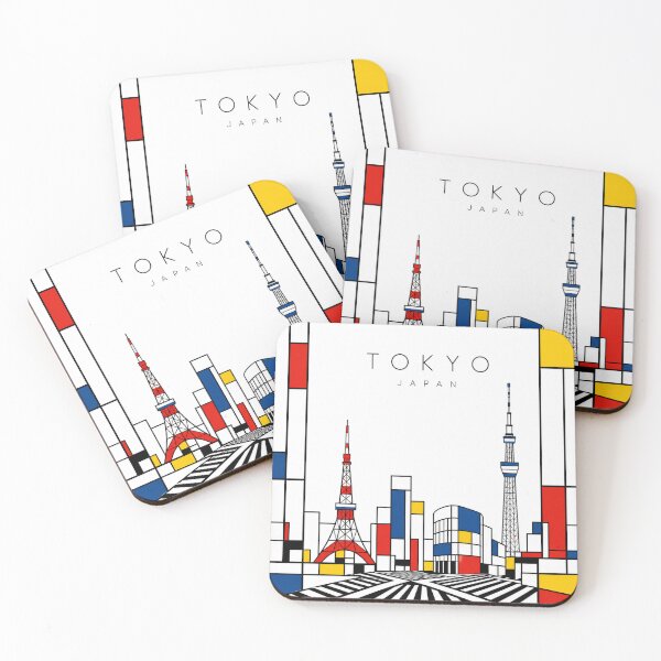 Item preview,  Tokyo Mondrian style poster designed and sold by CMYKStudio.