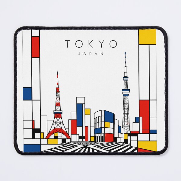 Item preview, Tokyo Mondrian style poster designed and sold by CMYKStudio.