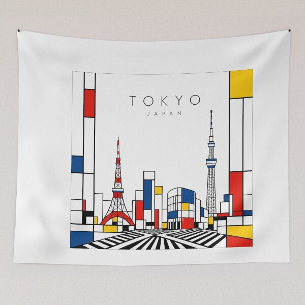 Item preview,  Tokyo Mondrian style poster designed and sold by CMYKStudio.