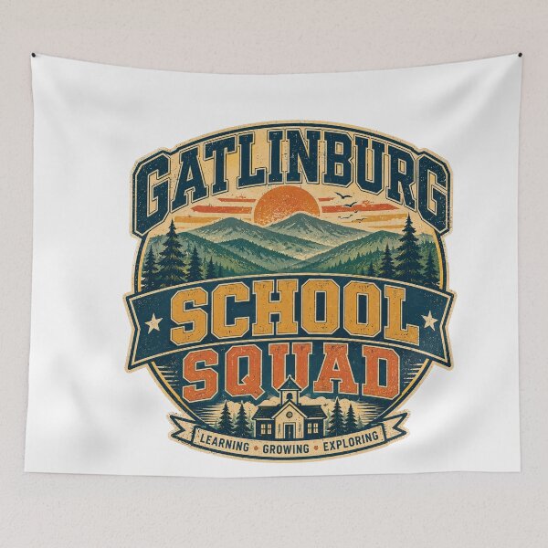 Item preview, Gatlinburg School Squad Vintage Varsity Tennessee Smoky Mountains designed and sold by Globalcitytees.