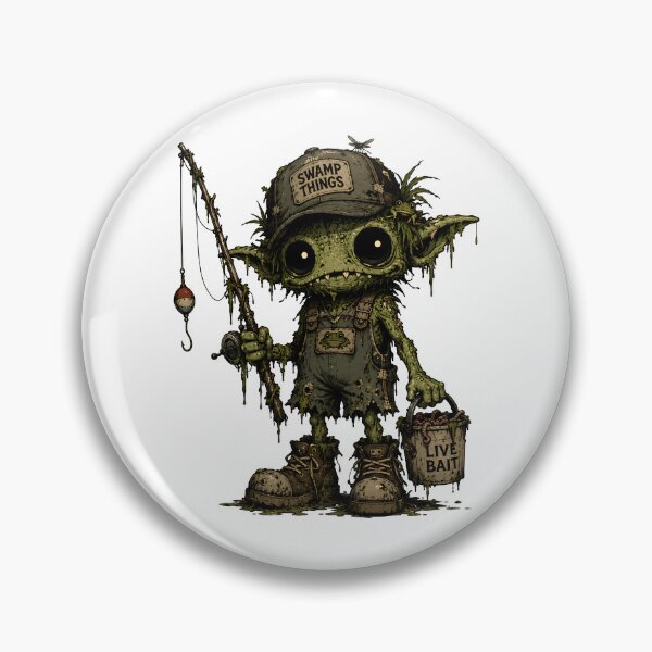 Item preview, Swamp Things Creepy Goblin Fisherman designed and sold by Weasel Graphix.
