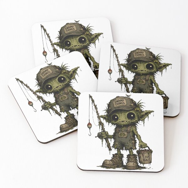 Item preview, Swamp Things Creepy Goblin Fisherman designed and sold by Weasel Graphix.