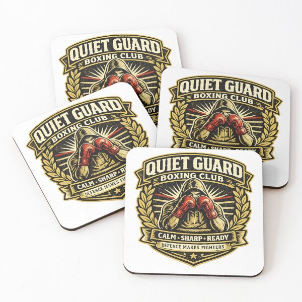 Item preview, Quiet Guard Boxing Club Defence designed and sold by Rhubarb Bridge Merch.