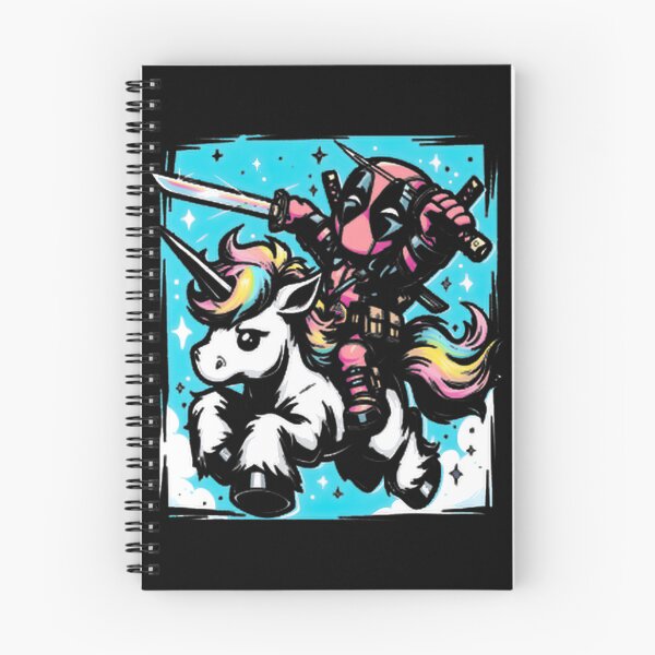 Item preview, Deadpool Riding Rainbow Unicorn Fan Art designed and sold by VenettaDesena.