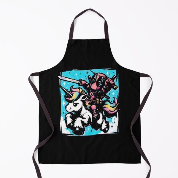 Item preview, Deadpool Riding Rainbow Unicorn Fan Art designed and sold by VenettaDesena.