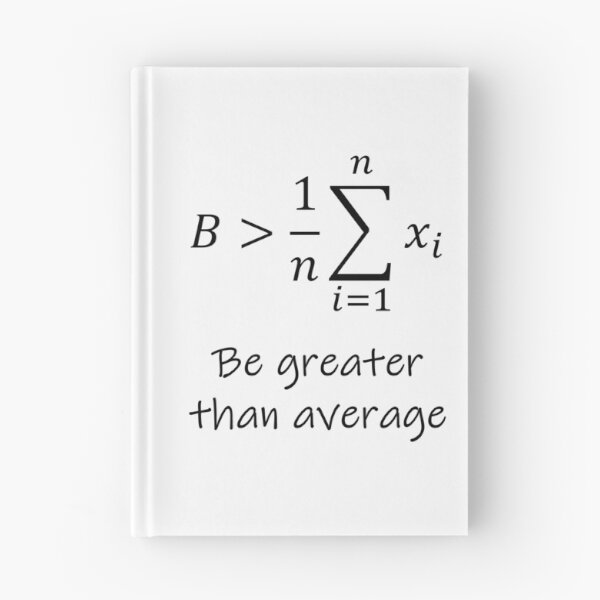 Item preview, Nerdy Be Greater than Average Math Teacher Black Text designed and sold by MathWare MathClips.