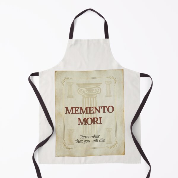 Item preview, Memento Mori - Elegant Script Stoic Quote - Roman Red Version designed and sold by Stoic Core.