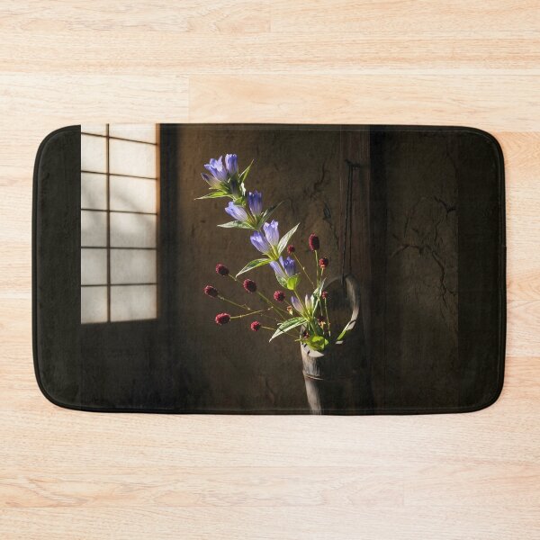 Item preview, Japanese Autumn Gentian Chabana Floral Photography designed and sold by conohitoAI-ArtGallery.
