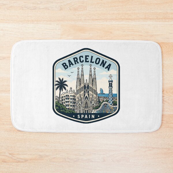 Item preview, Vintage Barcelona Spain Sagrada Familia Travel Emblem designed and sold by k3rstman1.