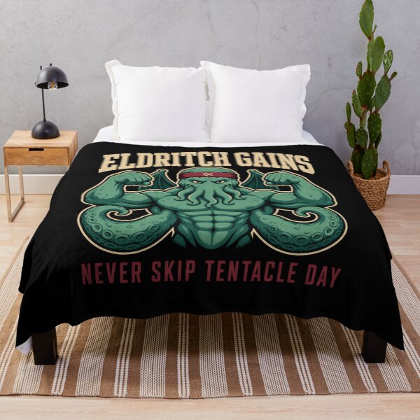 Item preview, Lovecraft Eldritch Gains – Never Skip Tentacle Day designed and sold by Fenay Designs.