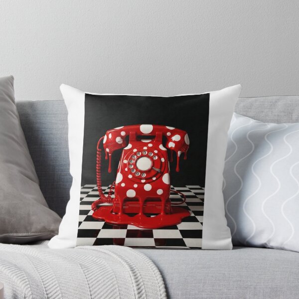 Item preview, Melting Red Polka Dot Rotary Phone Pop Art designed and sold by YourColorsWall.
