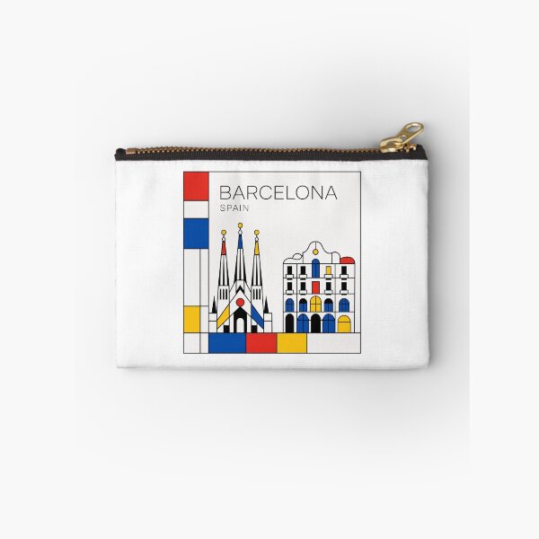 Item preview, Barcelona Mondrian style poster designed and sold by CMYKStudio.
