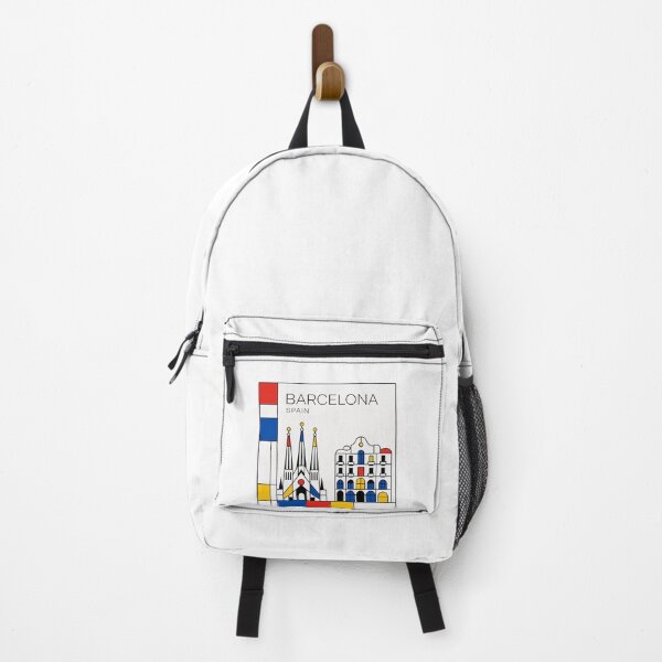Item preview, Barcelona Mondrian style poster designed and sold by CMYKStudio.