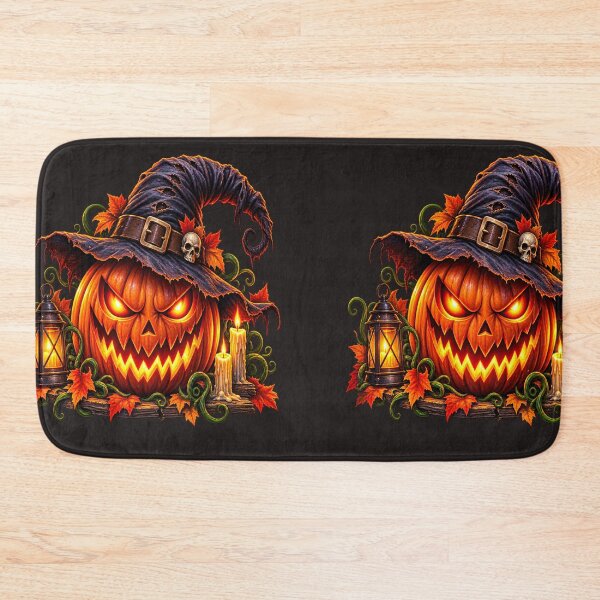 Item preview, Frightening Jack-o'-Lantern – Spooky Halloween Pumpkin designed and sold by DoodleWorld Studio .