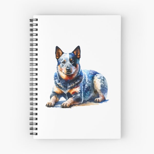 Item preview, Watercolor Australian Cattle Dog Portrait designed and sold by OlyvieArt.