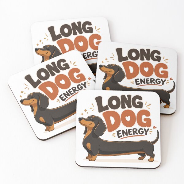 Item preview, Long Dog Energy Dachshund Dog Dad Funny Kawaii T-Shirt designed and sold by Ashley critters.