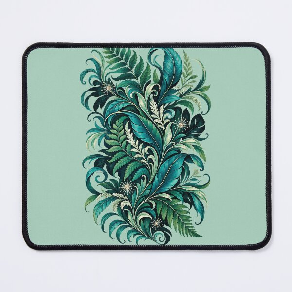 Item preview, Fern And Forest Flow Botanical Abstract designed and sold by taiche.