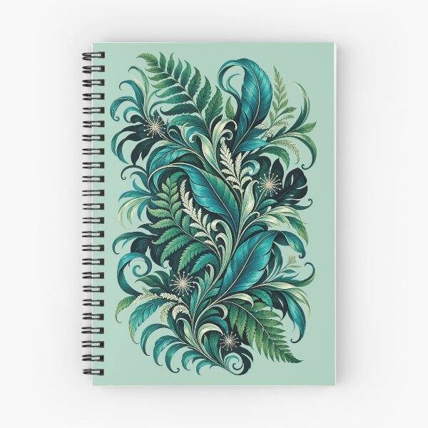Item preview, Fern And Forest Flow Botanical Abstract designed and sold by taiche.