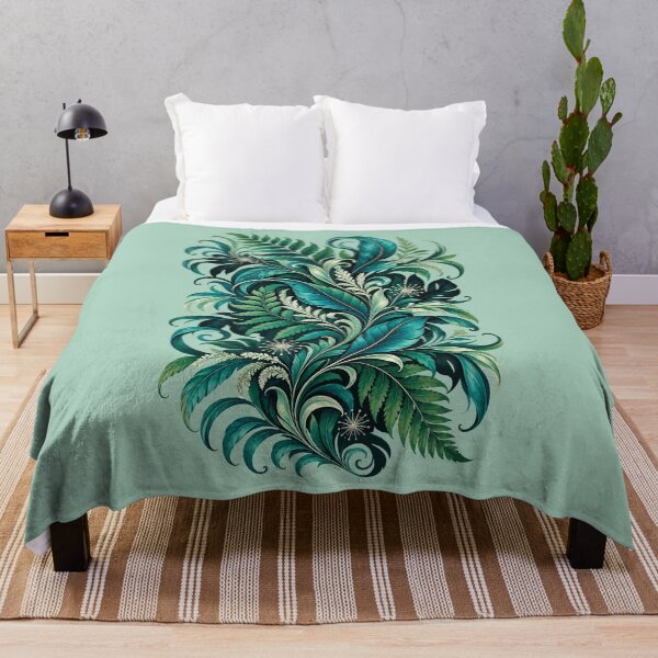 Item preview, Fern And Forest Flow Botanical Abstract designed and sold by taiche.