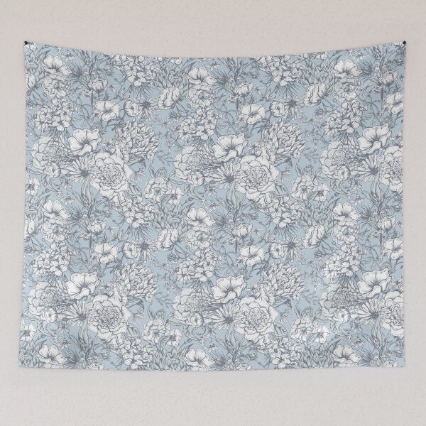 Item preview, Retro Floral Summer Seamless Pattern | Vintage Flower Botanical Print designed and sold by SimpleVibeStudios.
