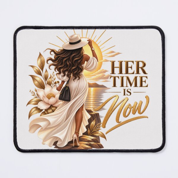 Item preview, Her Time is Now - Inspirational Woman, Confidence & Golden Sunrise designed and sold by ElleMind.