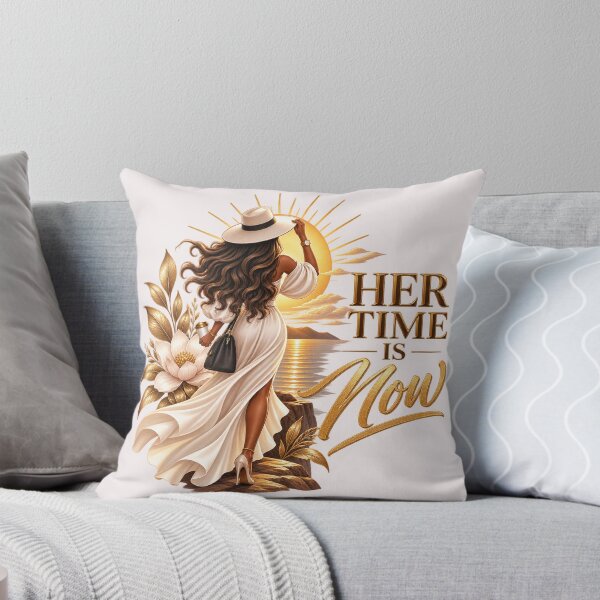 Item preview, Her Time is Now - Inspirational Woman, Confidence & Golden Sunrise designed and sold by ElleMind.