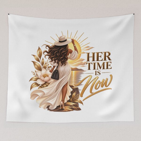 Item preview, Her Time is Now - Inspirational Woman, Confidence & Golden Sunrise designed and sold by ElleMind.