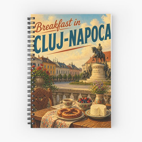 Item preview, Cluj-Napoca, Romania: scenic-Style Painterly Travel Poster designed and sold by LSVart.