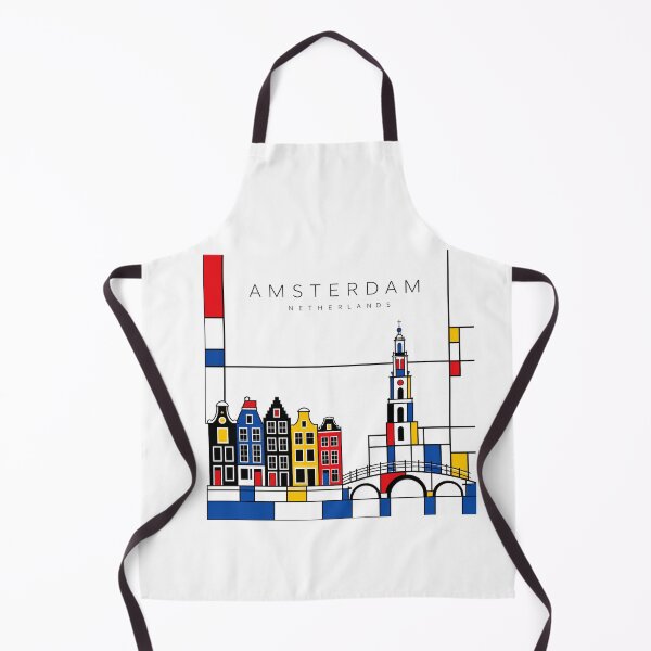 Artikelvorschau, Amsterdamer Poster im Mondrian-Stil entworfen und verkauft von CMYKStudio.