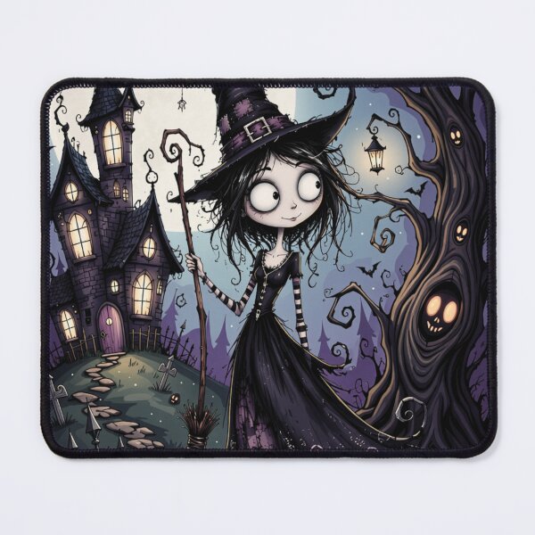 Item preview, Moonlit Gothic Witch and Haunted Castle designed and sold by INKandSOULbyLUNA.