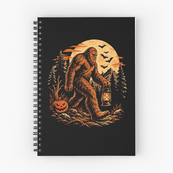 Item preview, Retro Bigfoot Halloween Moonlit Forest Horror designed and sold by Moizento.