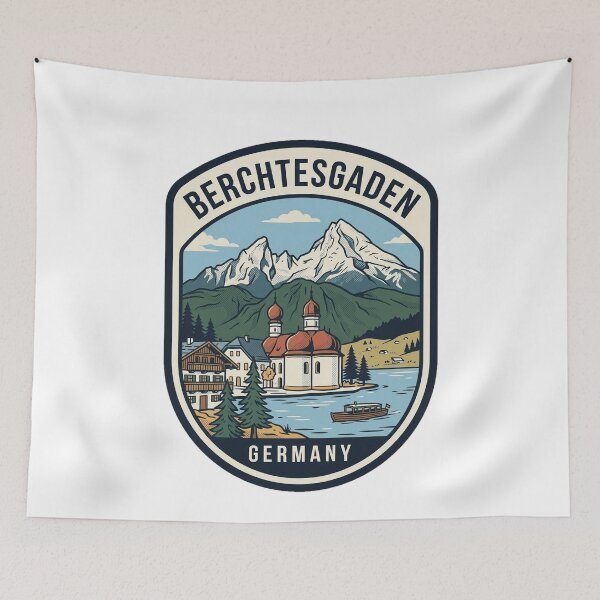 Item preview, Vintage Berchtesgaden Germany Alpine Travel Badge designed and sold by k3rstman1.