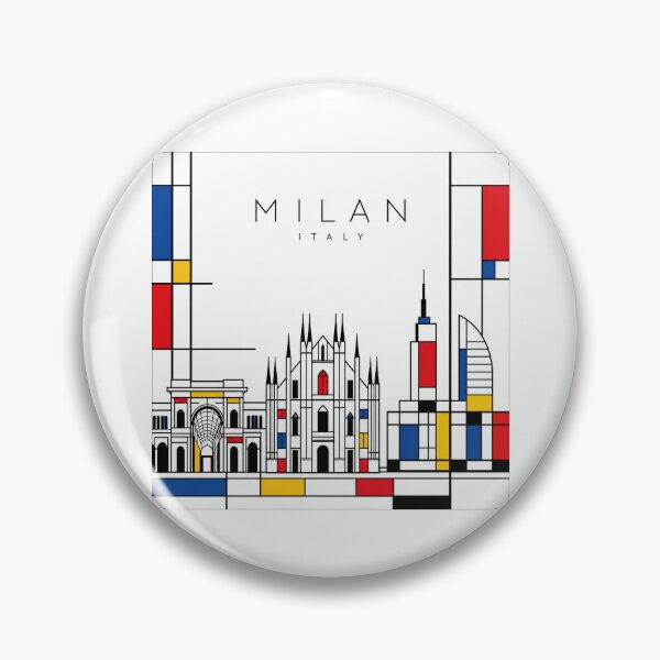 Item preview, Milan Mondrian style poster designed and sold by CMYKStudio.