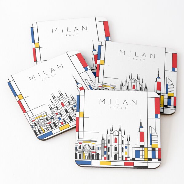 Item preview, Milan Mondrian style poster designed and sold by CMYKStudio.