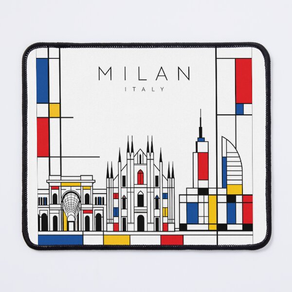 Item preview, Milan Mondrian style poster designed and sold by CMYKStudio.