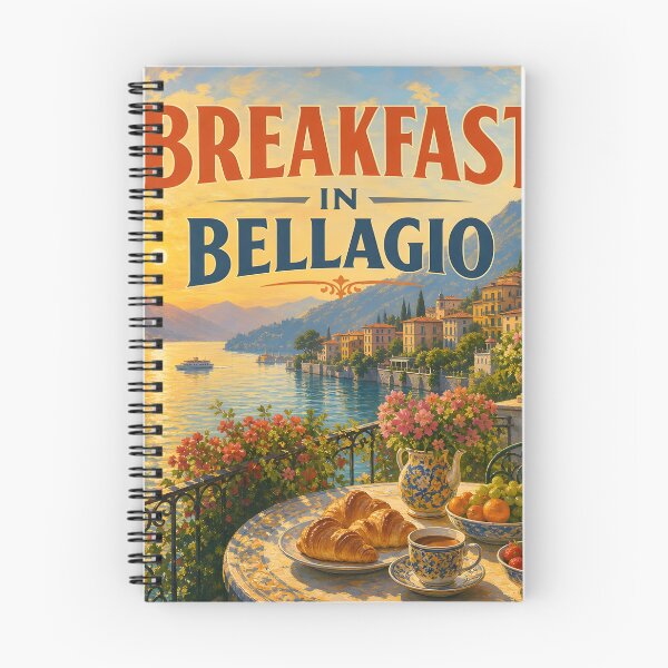 Item preview, Bellagio, Italy: scenic-Style Painterly Travel Poster designed and sold by LSVart.