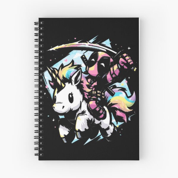 Item preview, Deadpool Riding Rainbow Unicorn Fan Art designed and sold by VenettaDesena.